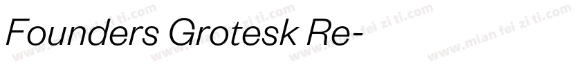 Founders Grotesk Re字体转换